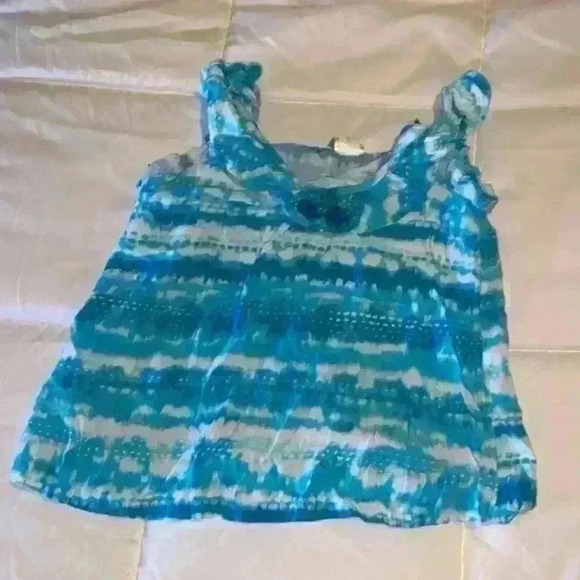 Girl Blue Sleeveless Top size 10/12 - Picture 1 of 3